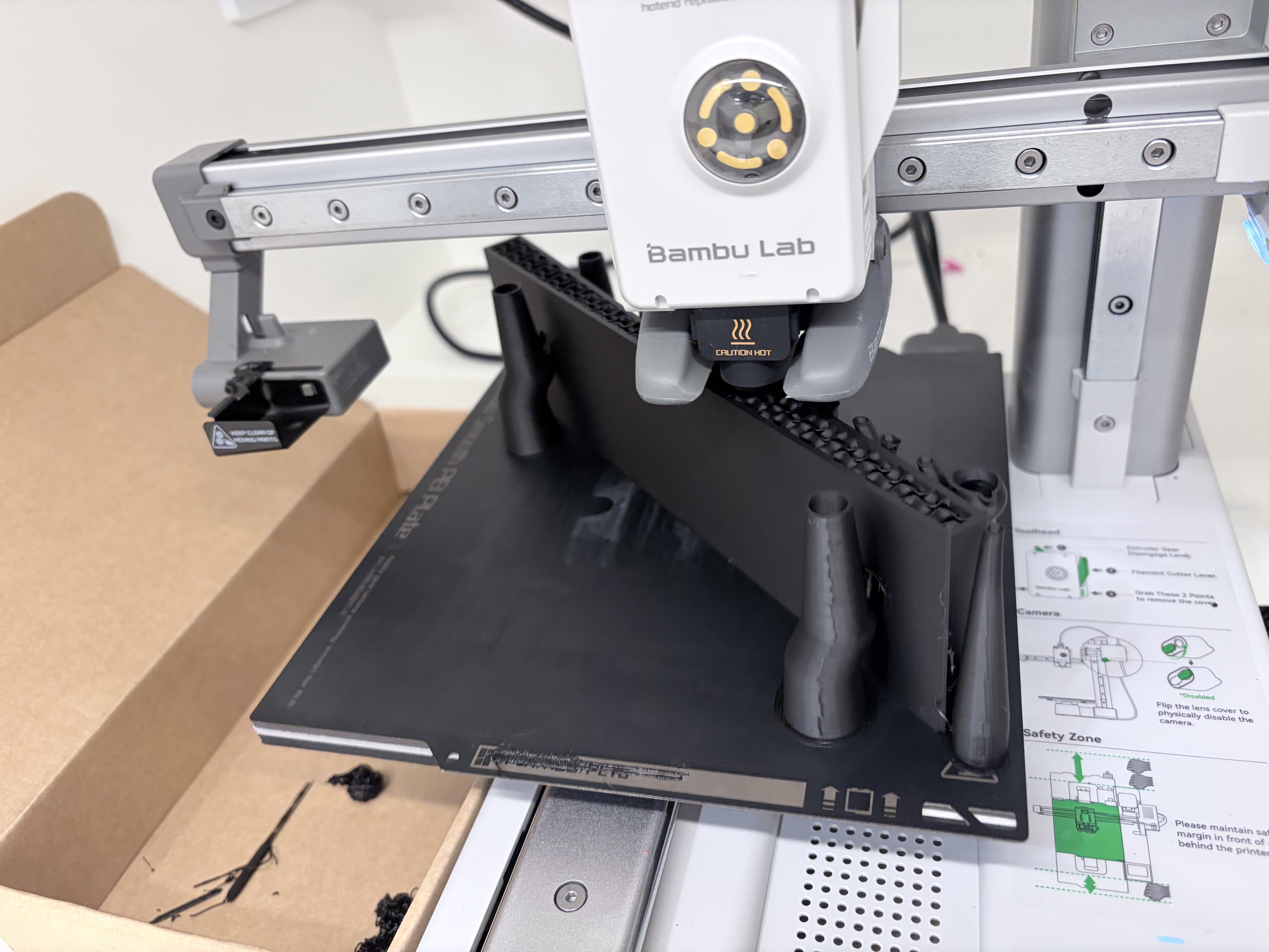 3D printer producing a custom MilliMount bracket